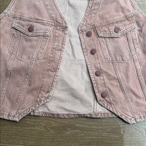 Universal Thread Pink Denim Vest | Size M - Picture 4 of 5